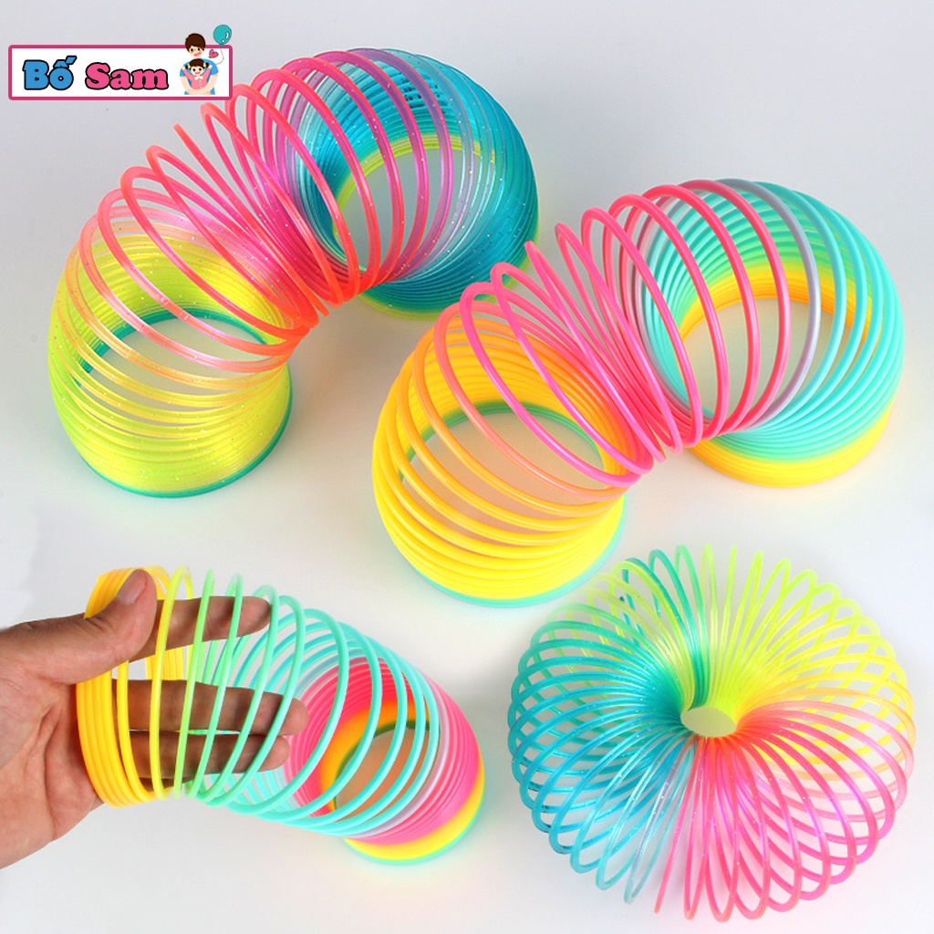 Lò xo cầu vồng trò chơi ma thuật cho bé sáng tạo giảm căng thẳng Shop Bố Sam