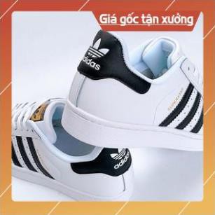 [FreeShip–Hàng Loại A] Giày thể thao Super Star Sò Trắng gót đen FULLBOX,  Giầy sneaker nam nữ trắng đủ size