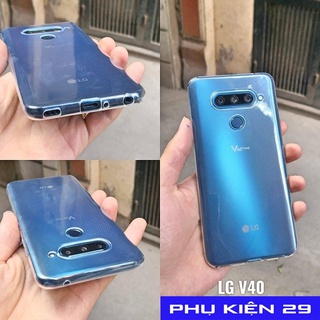 Ốp Lưng Silicon Trong Suốt Cho LG V40 ThinQ