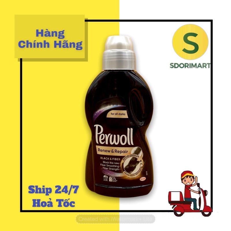 Nước giặt đồ đen Perwoll With Renew Black Effects
