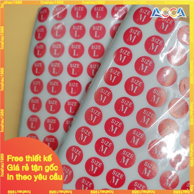 [HÀNG MỚI VỀ] 70 MIẾNG TEM DECAL DÁN SIZE MÀU ĐỎ_TEM DECAL SIZE DÁN QUẦN ÁO_DECAL DÁN SIZE S M L ĐẾN SIZE 4XL_NHẬN IN