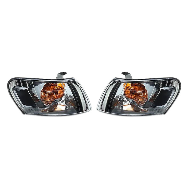 2pcs Đèn góc phía trước ô tô Ống kính màu đen cho Toyota Corolla AE100 E100 AE101 1993-1997 Đèn tín hiệu không có dây khai thác