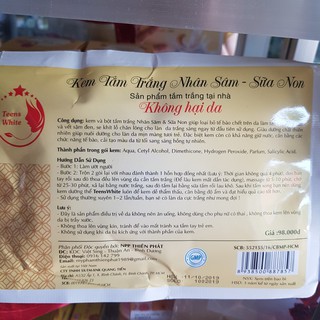 Tắm, tr.ắng nh.ân sâm