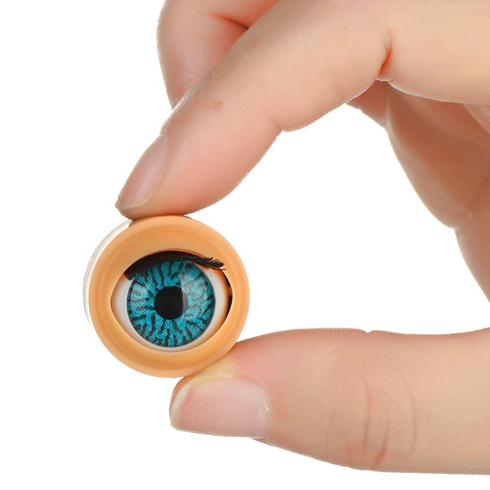 1 Cặp Mắt Búp Bê Bằng Silicone Kèm Lông Mi Giả Hình Đôi Mắt Búp Bê DIY