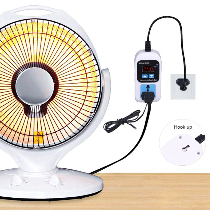 Bộ Điều Khiển Nhiệt Độ Kỹ Thuật Số 1500W W2002 AC110V-220V Với Cảm Biến NTC