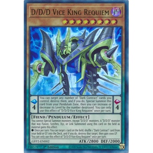 Thẻ bài Yugioh - TCG - D/D/D Vice King Requiem / GFP2-EN002'