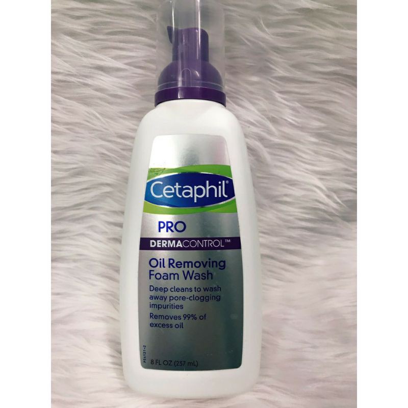 sữa rửa mặt kiểm soát dầu,mụn Cetaphil DermaControl Oil-Control Foam Wash 236ml của Mỹ