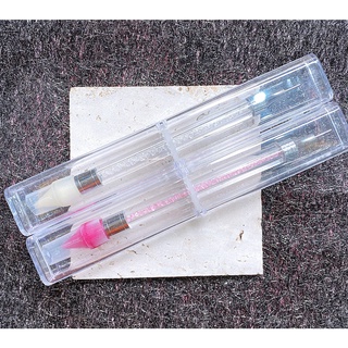 Bút chấm đá nail 2 đầu cán đá - trùm nail mi