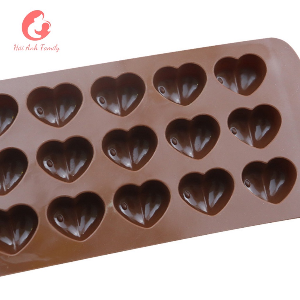 Khuôn silicon làm chocolate/ thạch rau câu/ kẹo dẻo/ làm bánh các loại