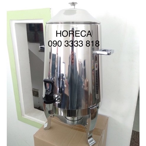 Bình hâm nóng cà phê inox [13 lít] sử dụng cồn hoặc điện