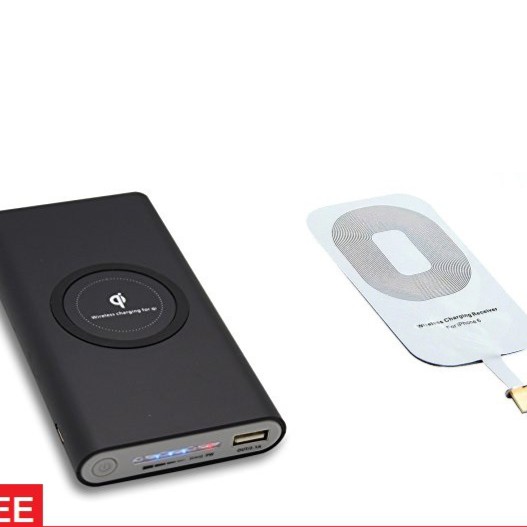 sạc dự phòng không dây chính hãng QI 10000mAh