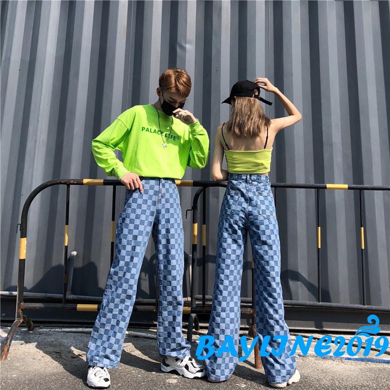 Quần Jeans Dài Ống Rộng Thời Trang Dành Cho Nữ
