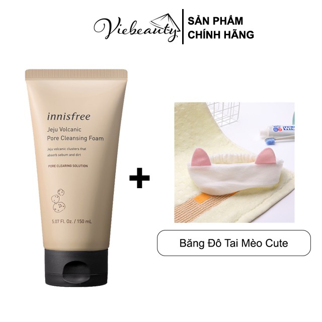 Sữa Rửa Mặt Tro Núi Lửa Innisfree Giúp Se Khít Lỗ Chân Lông Jeju Volcanic Pore Cleansing Foam 150ml - Khongcoson | BigBuy360 - bigbuy360.vn