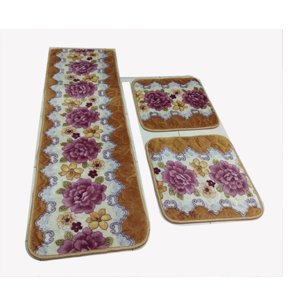 Bộ thảm nỉ lót ghế salong phòng khách 3 miếng( 1 miếng dài 2 miếng vuông) loại 2 lớp, dày 1,5cm