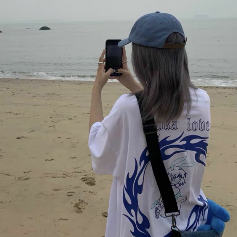 Áo Thun Tay Lỡ 100% Cotton Form Rộng Unisex Ulzzang