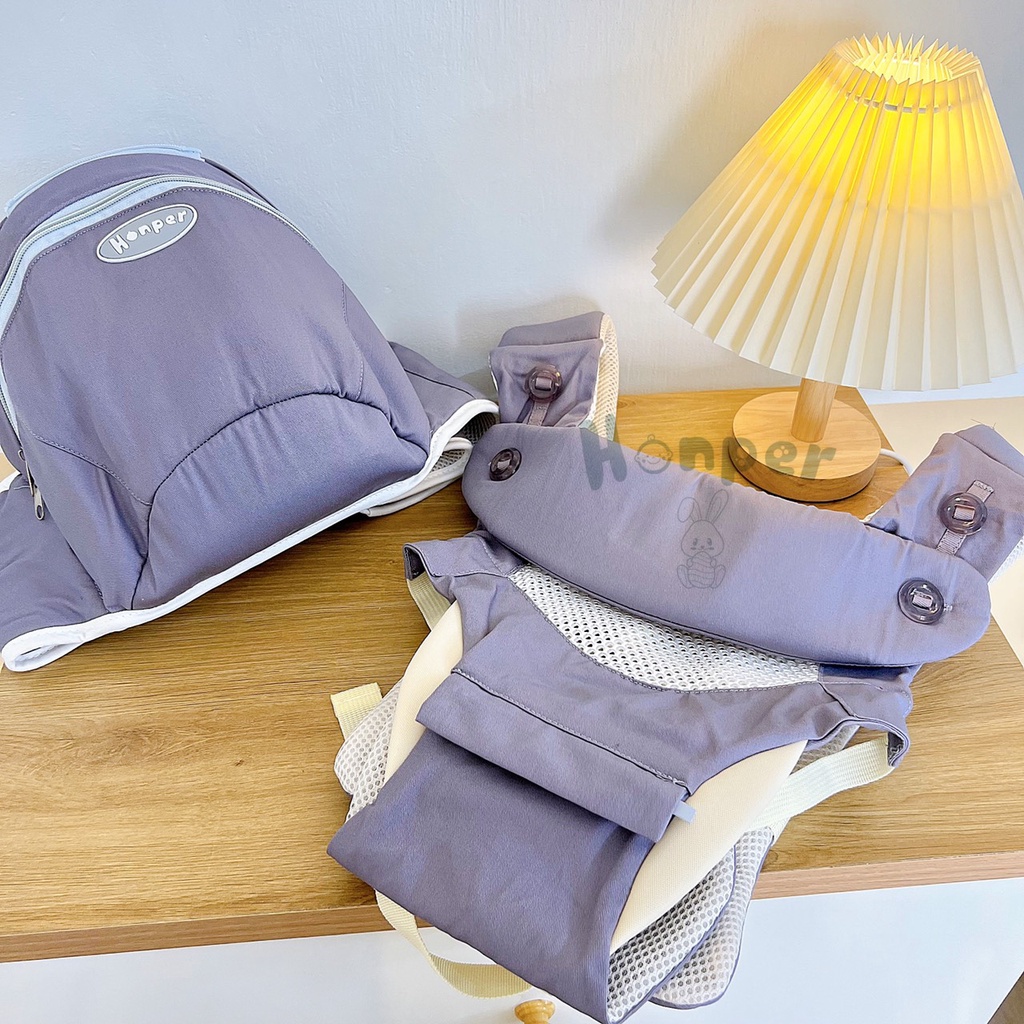 Địu ngồi HONPER 9 tư thế cho bé phân phối chính hãng Bonbonmart