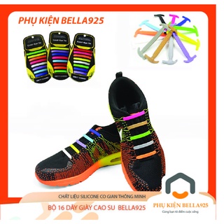 Dây giày cao su Bella925 dây giày thông minh Sent Charm bộ 16 dây có 13 màu dễ lựa chọn