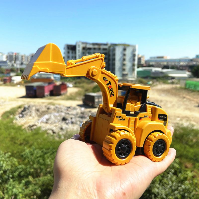 Đồ chơi xe công trình ấn đầu tự chạy nhựa Abs