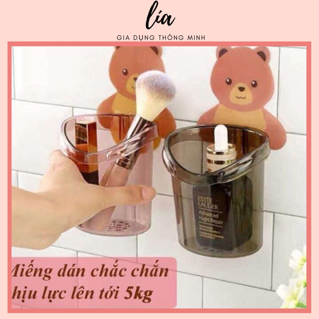 CỐC GẤU ĐỰNG BÀN CHẢI GẮN TƯỜNG