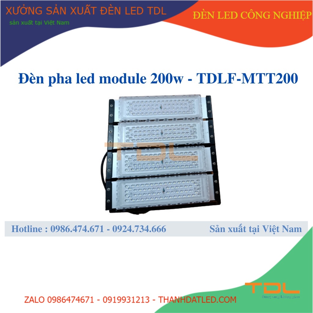 Đèn pha LED chống chói 200w sân thể thao -TDLF-MTT200