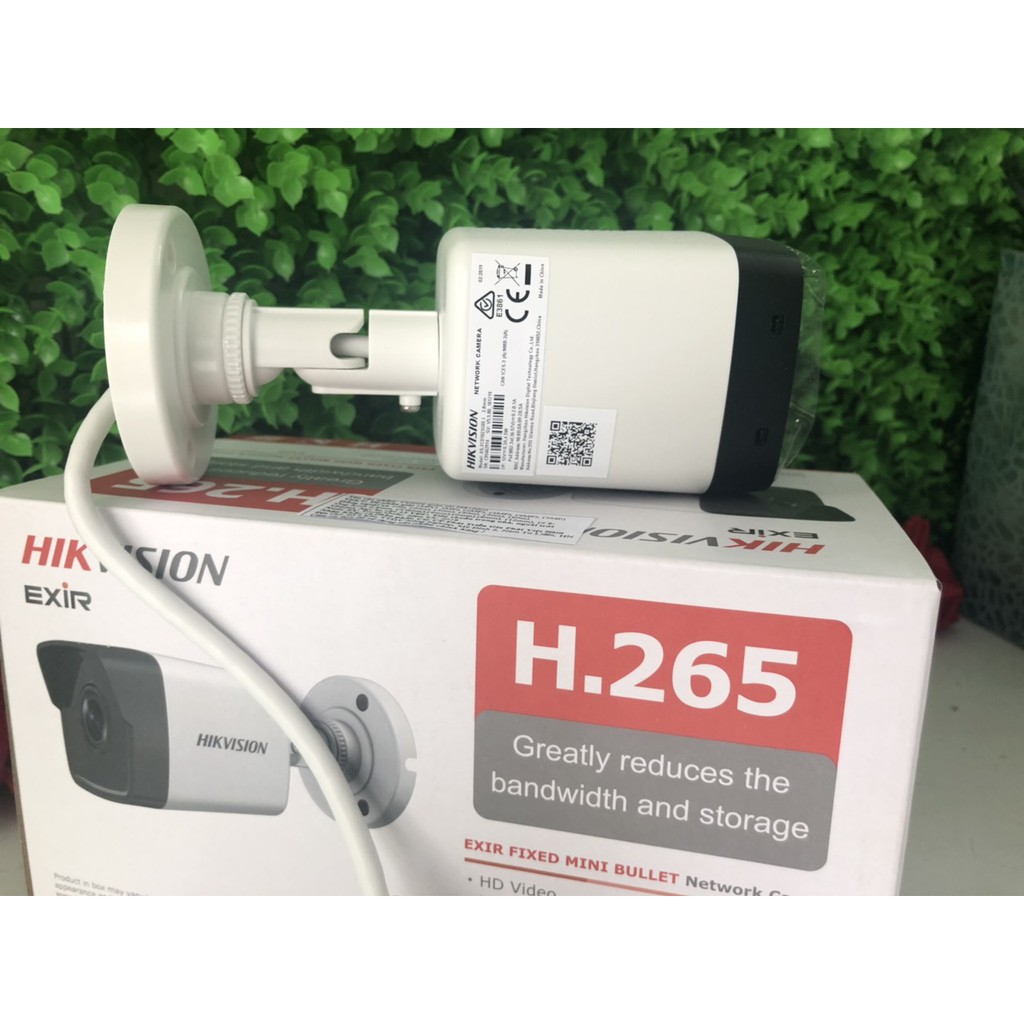 Camera IP 2.0MP Hikvision DS- 2CD1023-I dạng thân hồng ngoại 30m