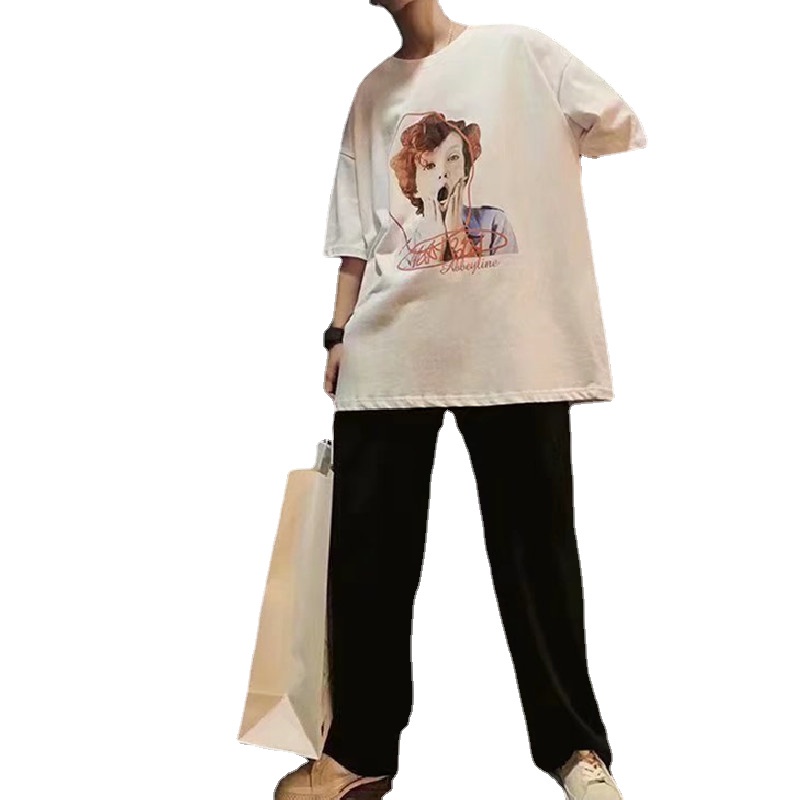 Áo Thun Nam Tay Ngắn Phong Cách Hip Hop Đường Phố Size M-8XL