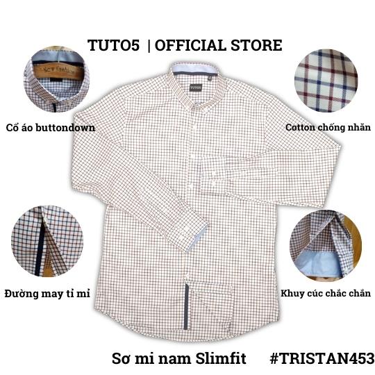 Áo sơ mi nam dài tay công sở kẻ caro TUTO5 thời trang cao cấp chất đẹp Slimfit Shirt kháng khuẩn khử mùi tốt, ít nhăn.