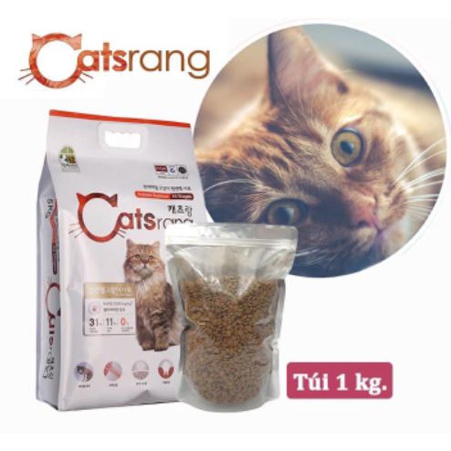Thức ăn cho mèo Catsrang 1kg  Thức ăn hạt cho mèo Pet-1989