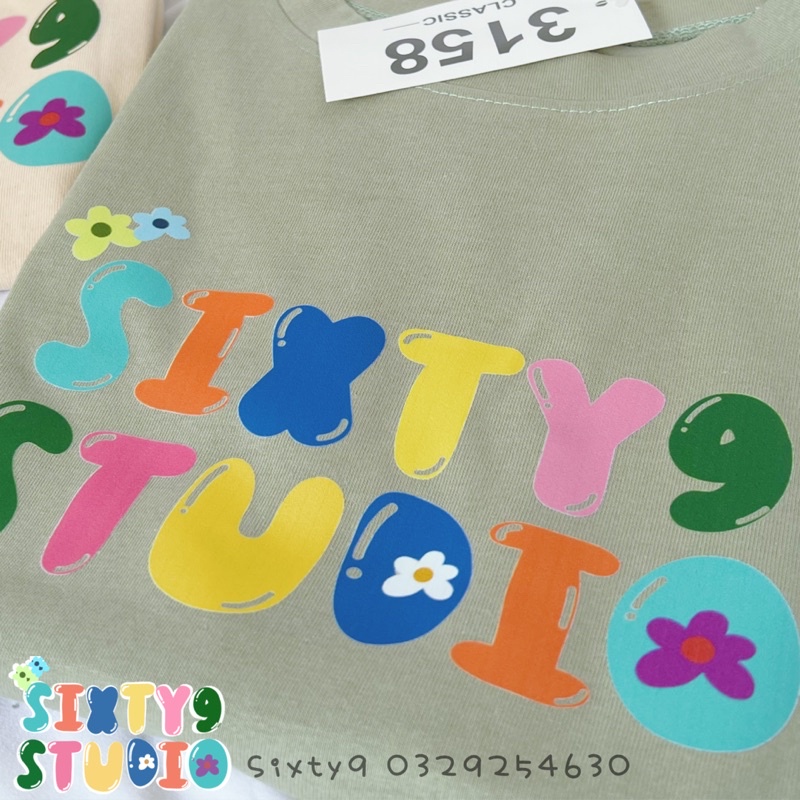 áo thun 3158 SIXTY9  FREESHIP  áo thun cotton nam nữ