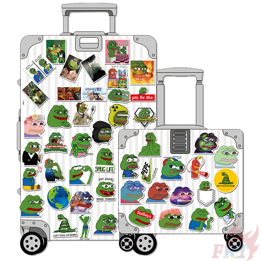 ❉ Pepe The Frog Series 01 - Cartoon Stickers ❉ 50Pcs/Set Sad Frog Waterproof DIY Decals Doodle Stickers