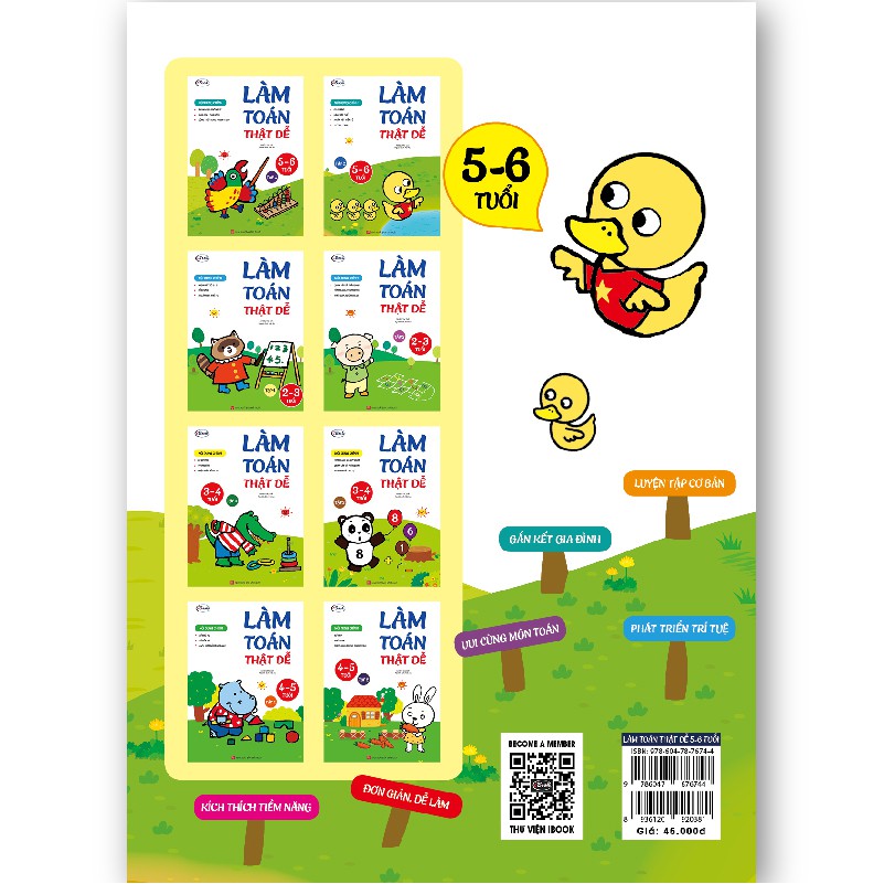 Sách thiếu nhi - LÀM TOÁN THẬT DỄ 5-6 tuổi - Tập 2 | BigBuy360 - bigbuy360.vn