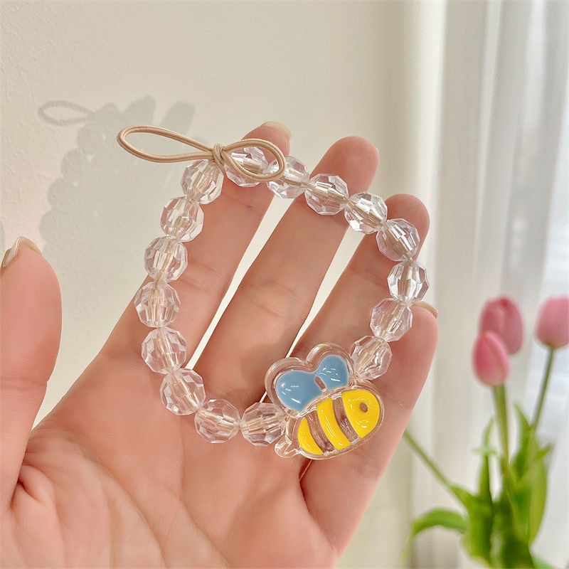 Vòng Tay Cao Su Cặp Đôi Hạt Trong Suốt / Hoa Hồng Nhỏ Ong / Vịt Vàng / Cherry / Dây Cao Su Sáng Tạo Trang Trí Tiệc Kỳ Nghỉ Bạn Bè / Lễ Tình Bạn