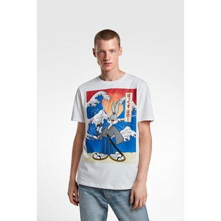 Áo thun nam zara in hình thỏ bunny