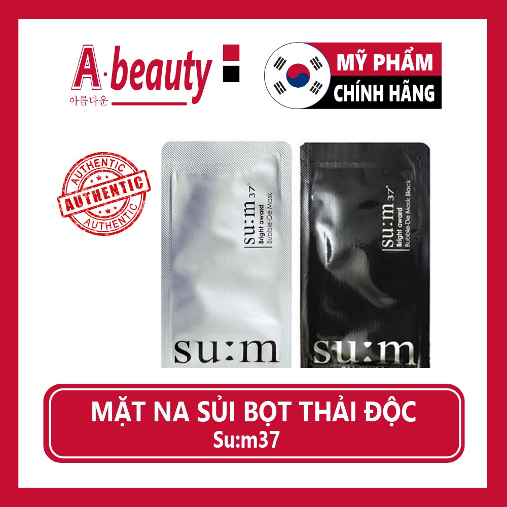 Mặt Nạ Sủi Bọt Thải Độc Su:m37