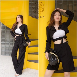 Set vest đen cao cấp elves