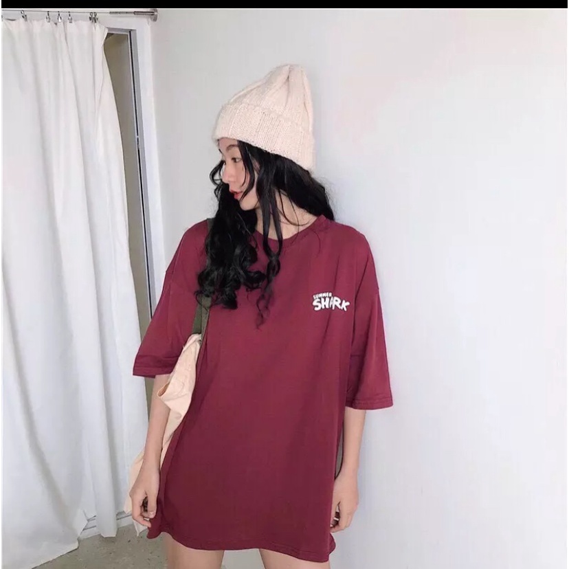 Áo thun nam nữ SHARK unisex form rộng cao cấp bền màu cực hot 1Kenz