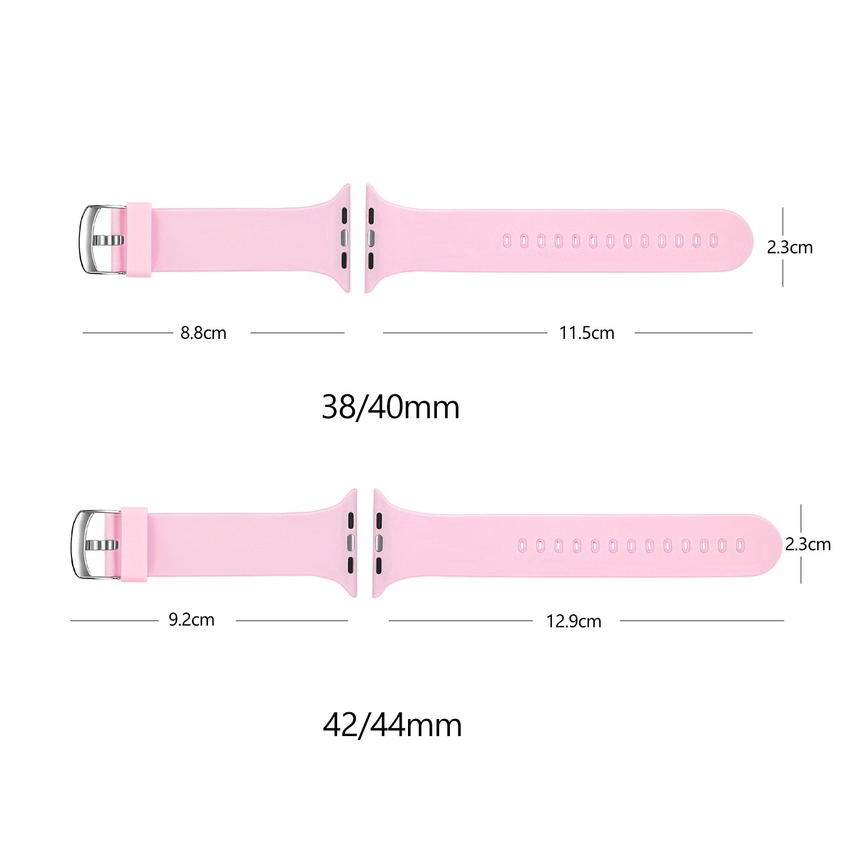 Dây Đeo Silicone Họa Tiết Trái Tim Cho Đồng Hồ Thông Minh Apple Watch 38mm 40mm 42mm 44mm Iwatch Series 6 SE 5 4 3 2 1