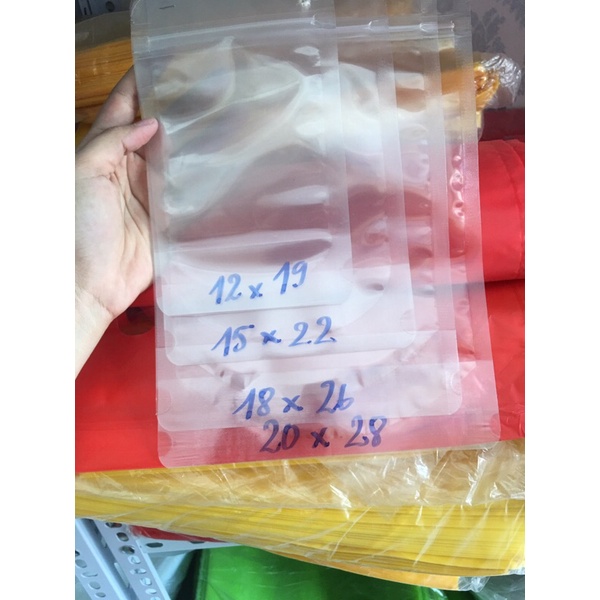 10kg túi zip trong đáy đứng size 18x26