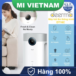 Máy hút ẩm thông minh 12L Deerma DT16C hiệu sất hút ẩm cao và rất tiết kiệm điện