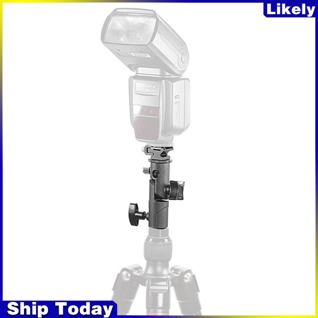 Giá Đỡ Gắn Dù / Đèn Flash Dạng Chữ E Cho Máy Ảnh DSLR