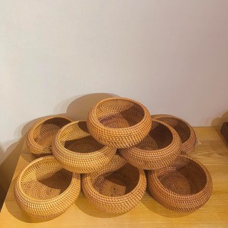 giỏ mây bo tròn