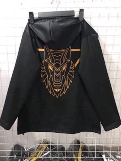 Áo khoác dù 2 lớp hình sói