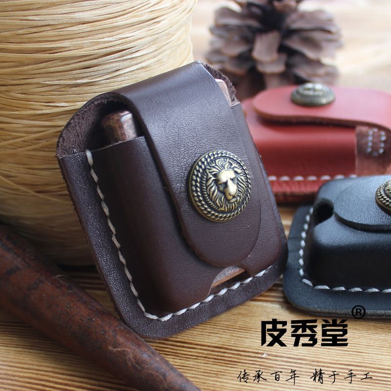 Pixiuang Vỏ Da Bò Đựng Bật Lửa zippo Chính Hãng