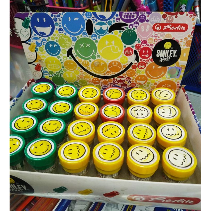 Con dấu Smiley - Stamp Smiley 1 set 3 con dấu