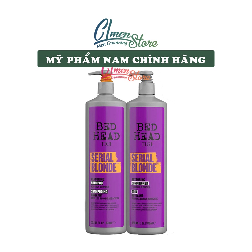Dầu Gội &amp; Dầu Xả Tigi Bed Head Tím – Phục hồi hư tổn cho tóc tẩy
