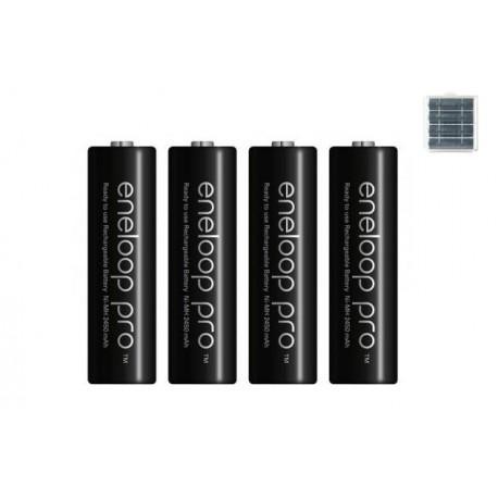 Bộ 4 pin sạc AA Panasonic Eneloop Pro 2550mAh JAPAN (Đen)