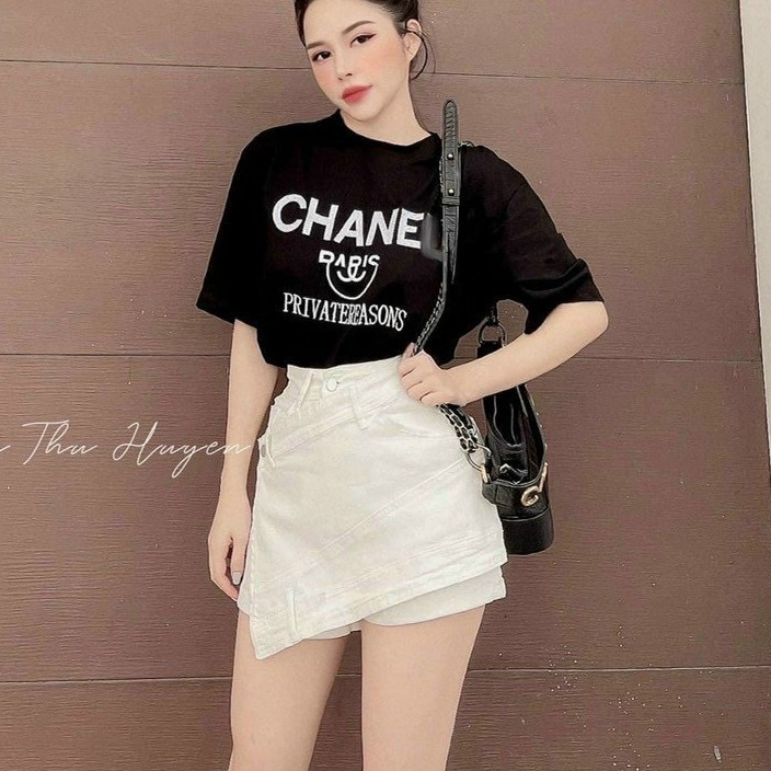 Quần shorts đắp chéo tà cực xinh , chất kaki dày dặn co giãn