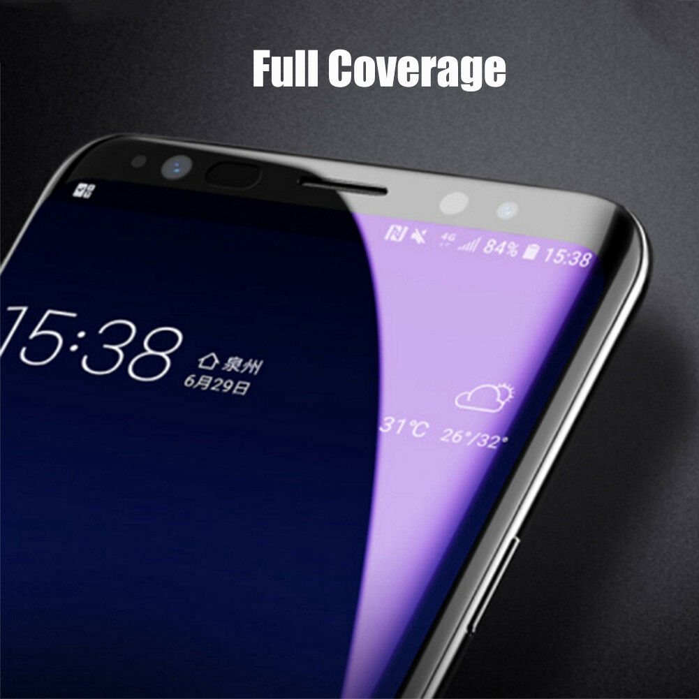 Kính cường lực toàn màn hình chống tia sáng xanh cho Samsung Galaxy Note8 Note9 S9 Plus s8 + 6D