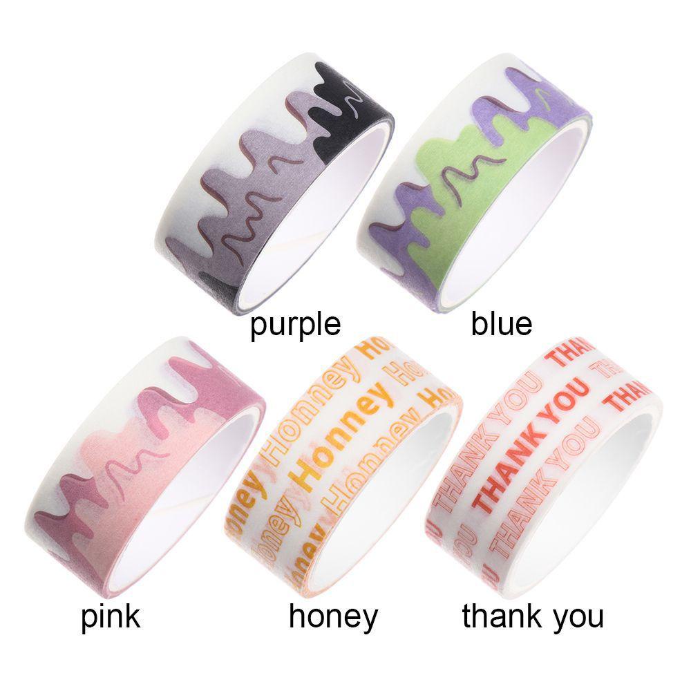 Sticker Giấy Dán Trang Trí Sổ Tay Hình Phô Mai Hoạt Hình Chữ Thank You Honey Girlish