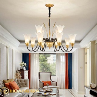 Đèn Chùm 🍀 Đèn Chùm Phòng Khách LUXURY 12 Tay 🍀 Trang Trí Nội Thất Sang Trọng Phong Cách Châu Âu